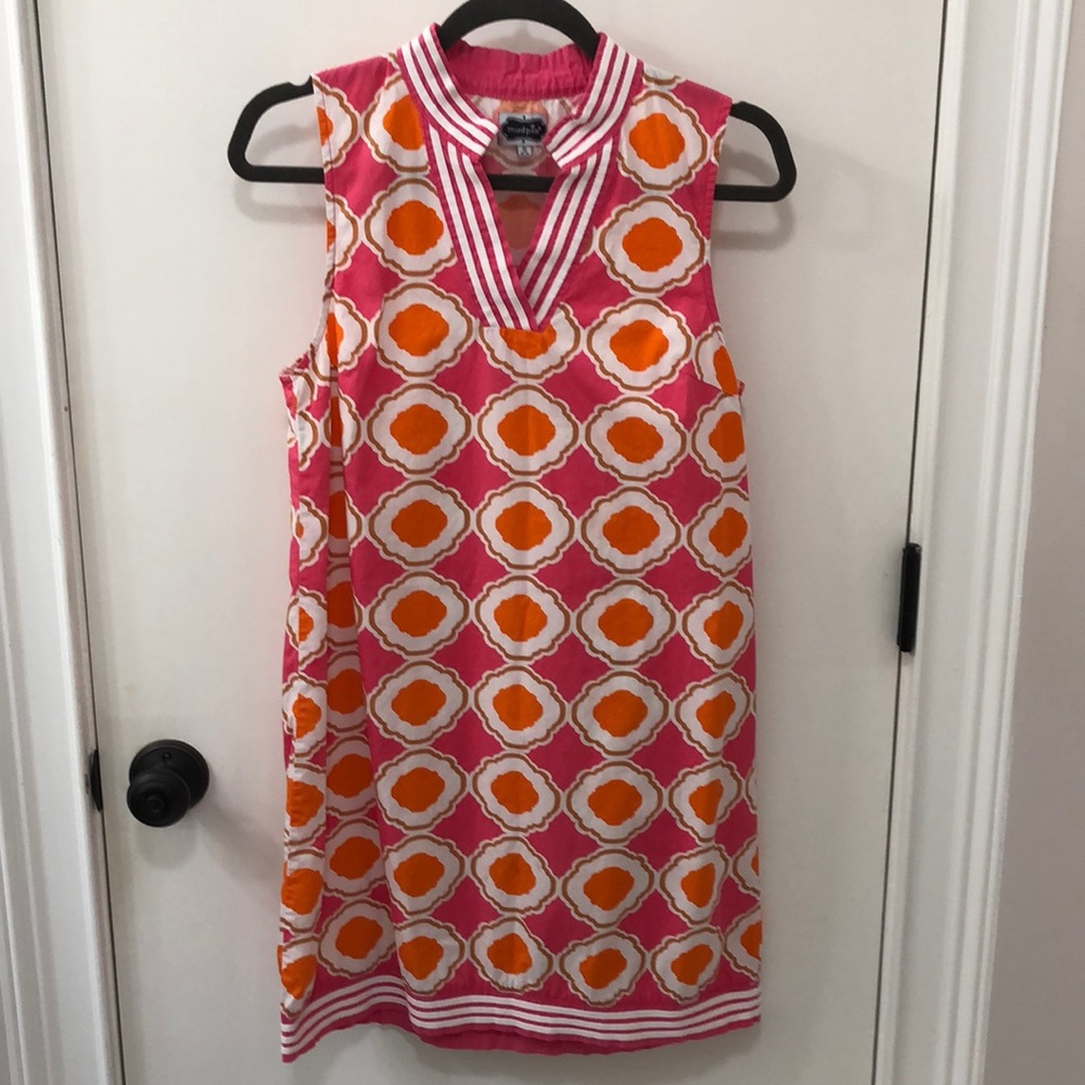Mudpie orange and pink sundress, Size S